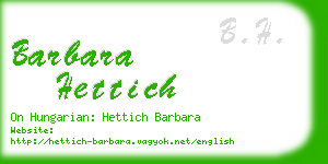 barbara hettich business card